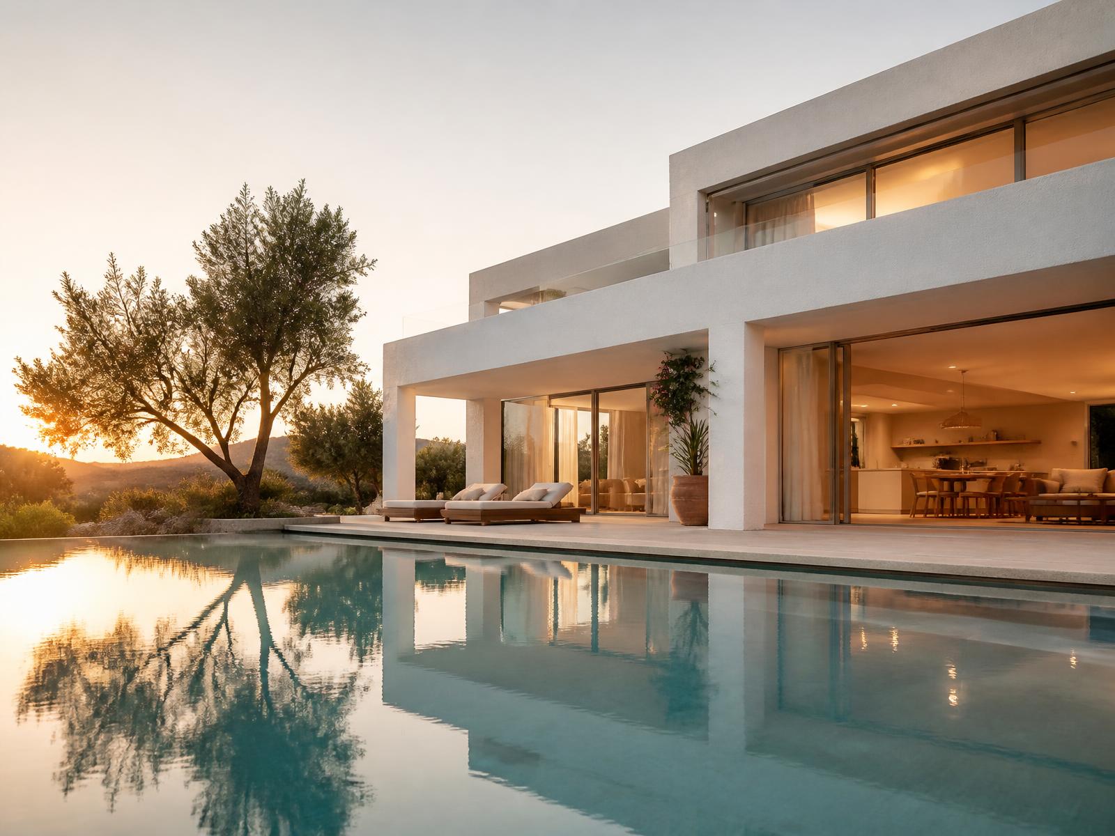 Bright interior of a contemporary home